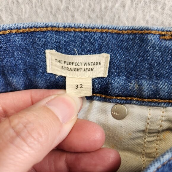 Madewell Jeans Womens 32 Blue The Perfect Vintage Straight Mayfield Wash - Picture 7 of 16